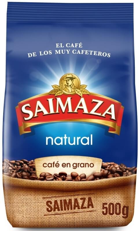 Saimaza Café en Grano Natural 500 g - El Café que Enamora a los Verdaderos Cafeteros