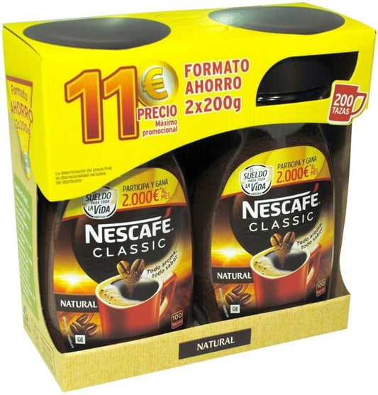 Nescafé Classic Natural Café Soluble Pack 2x200G