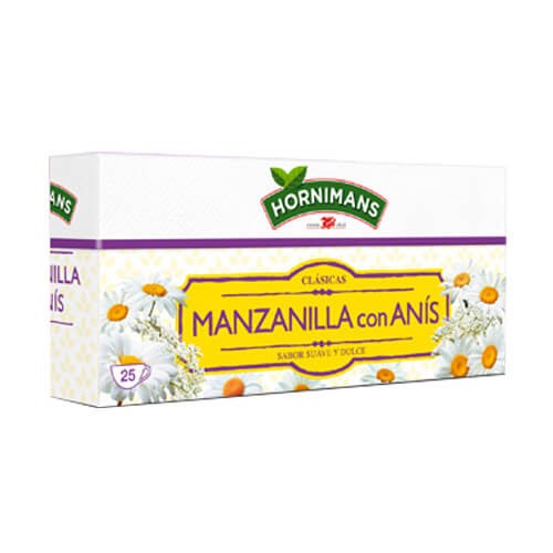 Hornimans Manzanilla con Anís 25 Sobres – Infusión Clásica con Sabor Suave y Dulce