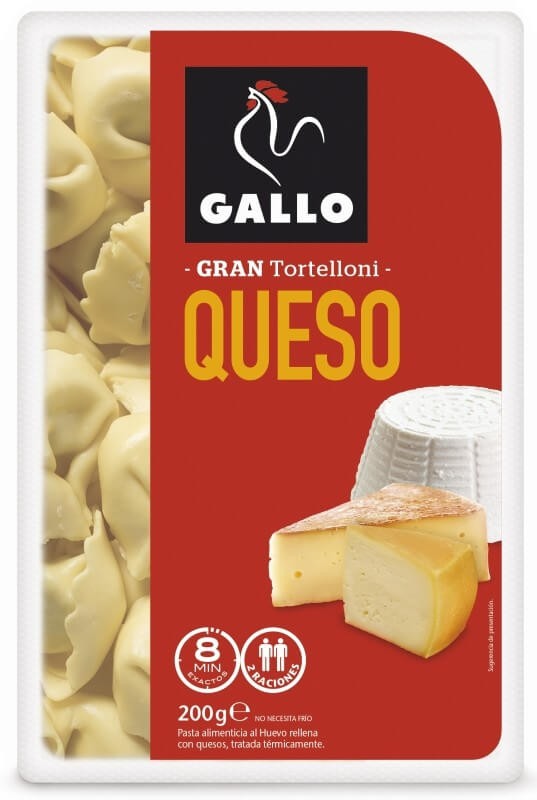Gran Tortelloni Gallo Queso 200 g – Pasta Fresca Rellena de Queso