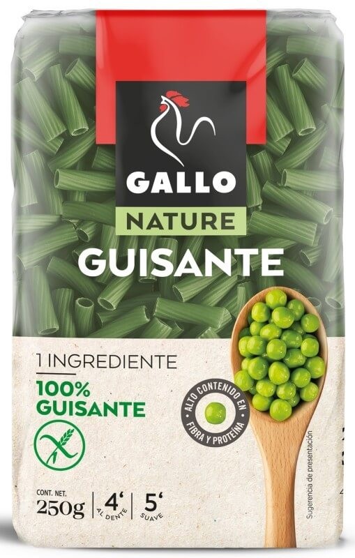 Gallo Macarrones Guisante Nature 100% 250 gr