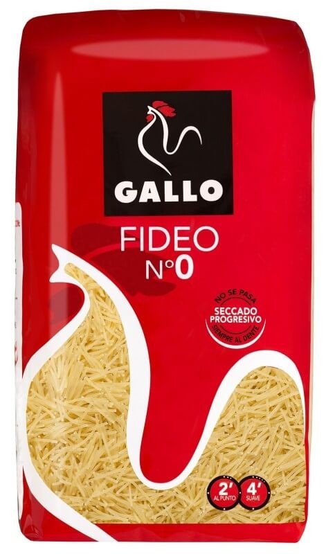 Gallo Fideo Nº 0 450 g – La Pasta Perfecta para tus Sopas y Recetas