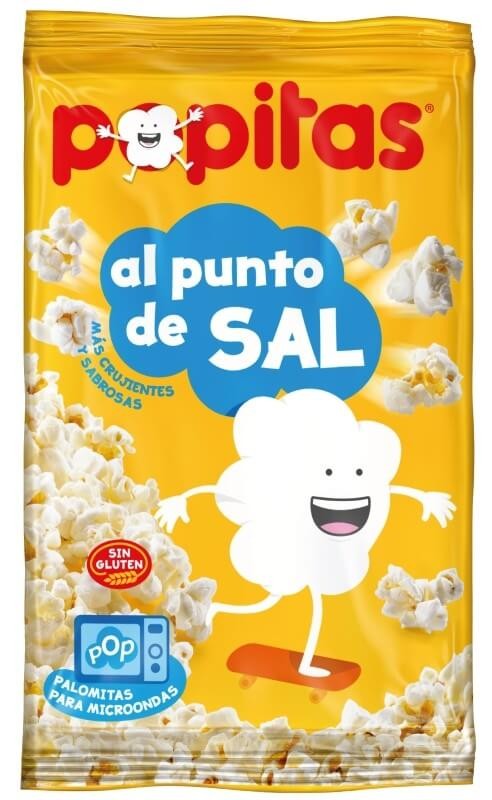 Popitas Palomitas Al Punto De Sal Para Microondas 100G