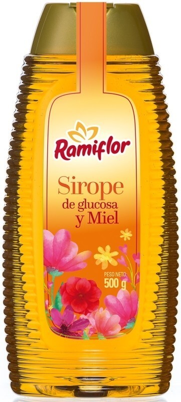 Ramiflor Sirope de Glucosa y Miel 500 g – Dulzura Natural y Energía Instantánea para tus Recetas