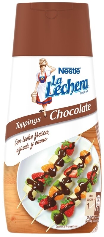 Lechera Toppings Sabor Chocolate 450 gr