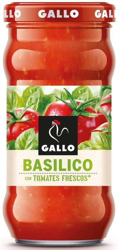 Gallo Salsa Para Pasta Y Pizza Basílico Frasco 350 ml