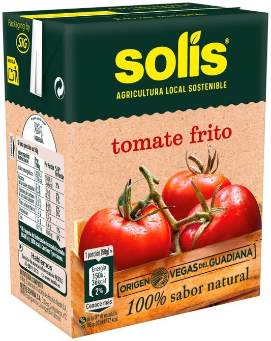 Solís Tomate Frito 350G – Sabor Natural con Agricultura Local