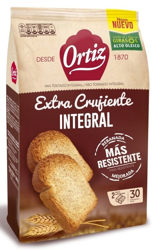 Ortiz Pan A La Brasa Integral 30 Rebanadas 324 gr