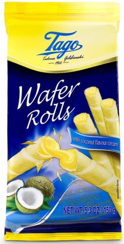 Tago Wafer Rolls Coco 150G