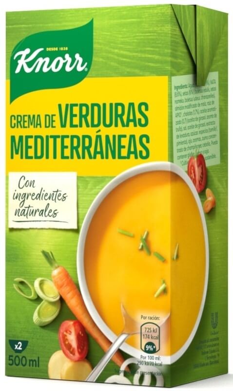 Knorr Crema De Verduras Mediterráneas 500 ml