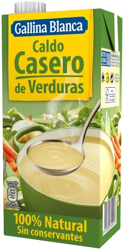 Gallina Blanca Caldo Casero Vegetal 1L