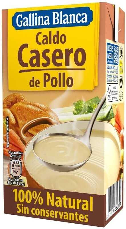Gallina Blanca Caldo Casero de Pollo 500 ml