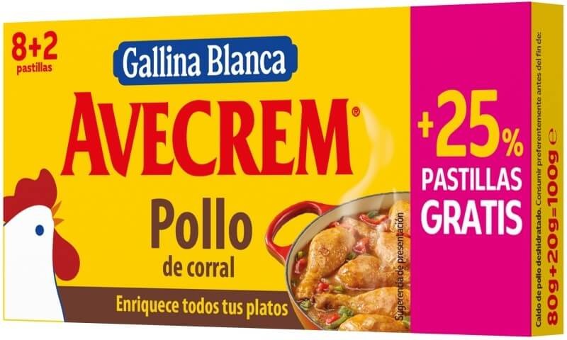 Gallina Blanca Avecrem Pollo de Corral 10 Pastillas - Sabor y Calidad para tus Recetas