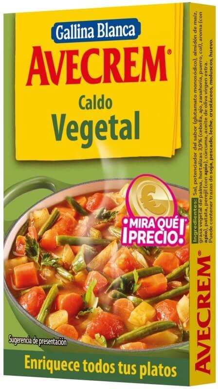 Avecrem Caldo De Vegetales 80 gr 8 Pastillas