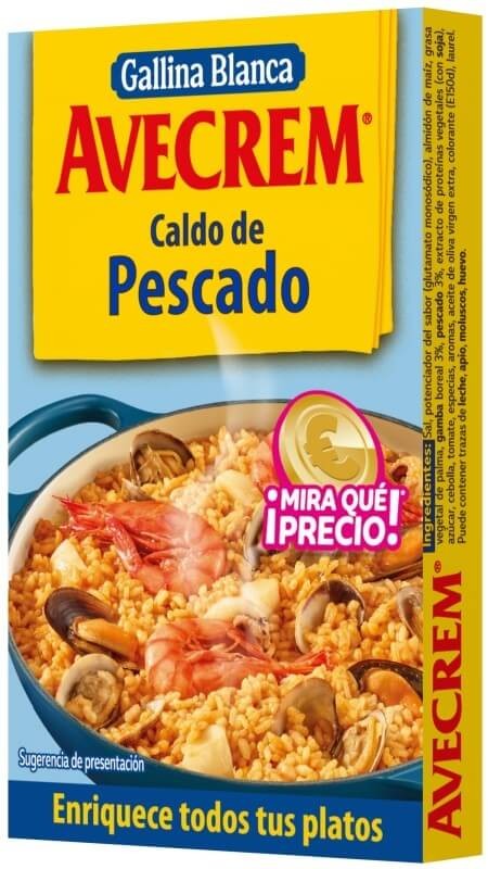 Avecrem Caldo De Pescado 80 gr 8 Pastillas
