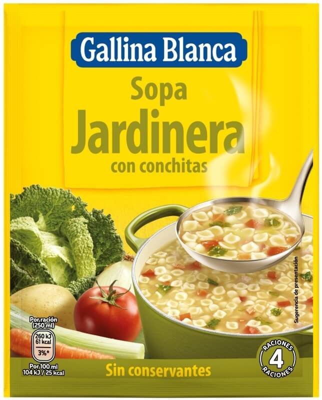 Gallina Blanca Sopa Jardinera 71G – Sabor Natural y Delicioso