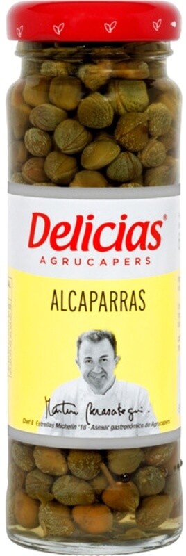 Delicias Alcaparras Surfines Peso Neto 100 gr Peso Escurrido 65 gr