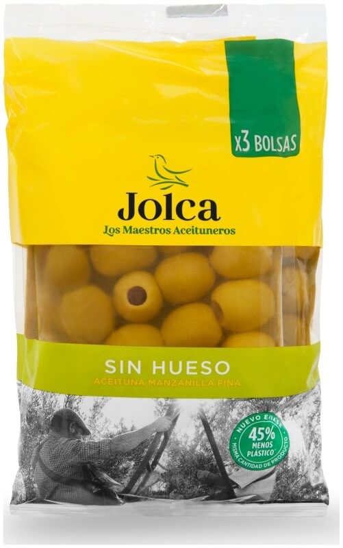 Jolca Aceituna Sin Hueso Pack 3 Bolsa 120 gr