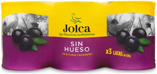 Jolca Aceitunas Negra 3 Lata Peso Neto 360 gr Peso Escurrido 150 gr