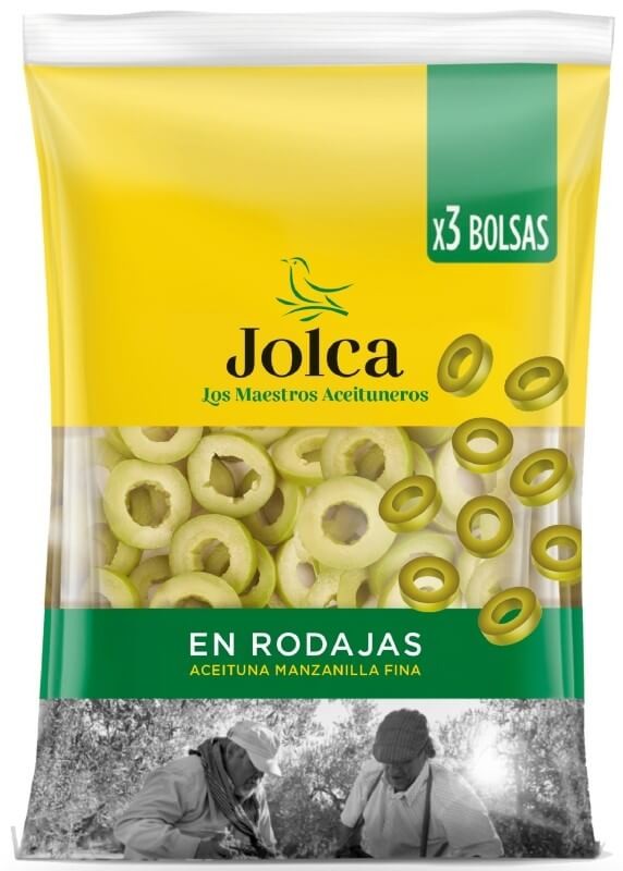 Jolca Aceituna Laminada Bolsa Peso Neto 3 Unidades X 120 gr Peso Escurrido 3 Unidades X