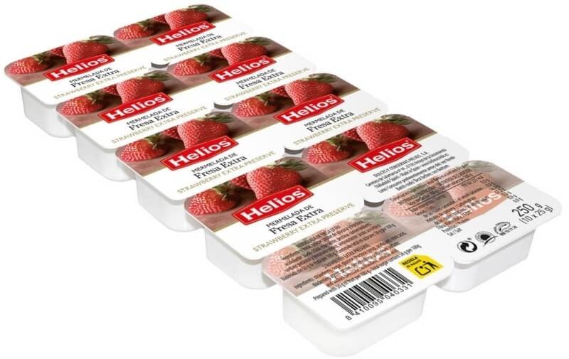 Helios Mermelada De Fresa 10 Unidades X 25 gr