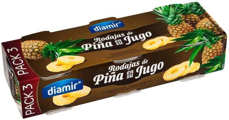 Diamir Piña En Su Jugo 3 Latas De 227 gr