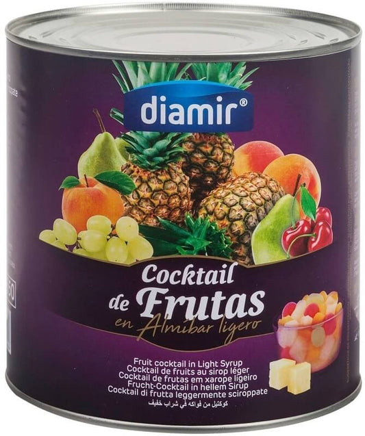 Diamir Cocktail de Frutas en Almíbar Ligero 3 kg – Frutas Seleccionadas en Formato Profesional