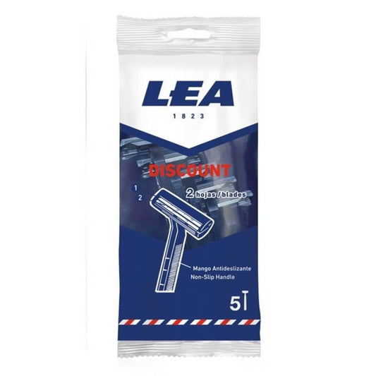 LEA Discount Cuchillas de Afeitar 2 Hojas 5 uds