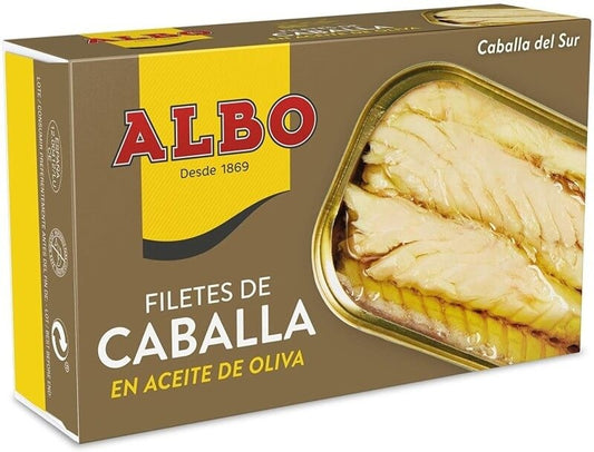 Albo Filetes de Caballa en Aceite de Oliva 120 gr