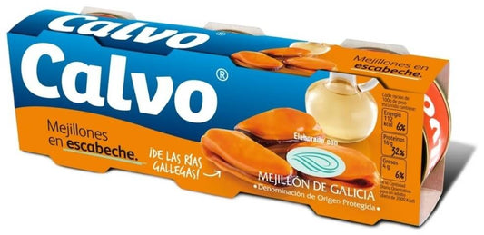 Calvo Mejillón En Escabeche 3 Latas X 80 gr