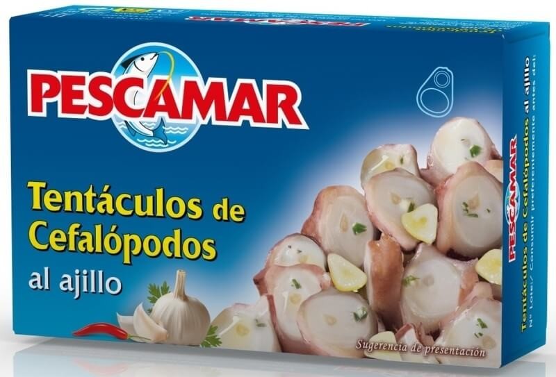 Pescamar Tentáculos de Cefalópodos Al Ajillo 111 gr