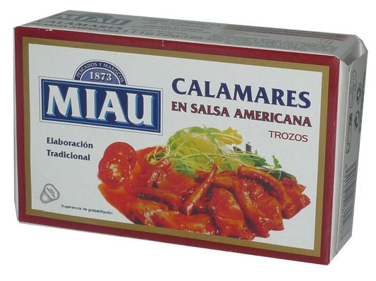 Miau Calamar En Salsa Americana 120 gr