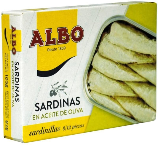 Albo Sardinillas en Aceite de Oliva 105 gr