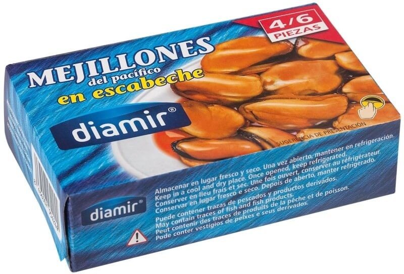 Diamir Mejillon En Escabeche 4/6 120 gr