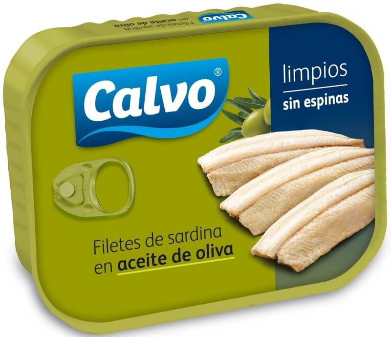 Calvo Filetes de Sardina en Aceite de Oliva RR-100 - Sabor Mediterráneo en Cada Bocado