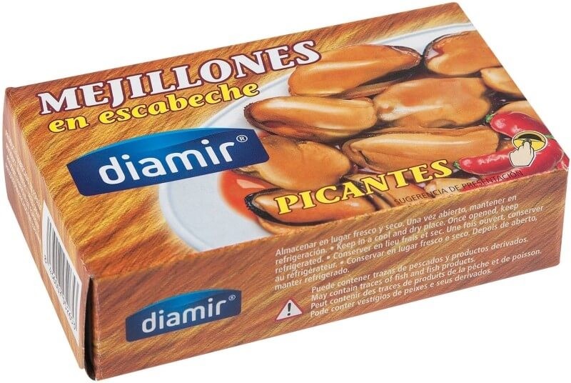 Diamir Mejillones en Escabeche Picantes 120 gr