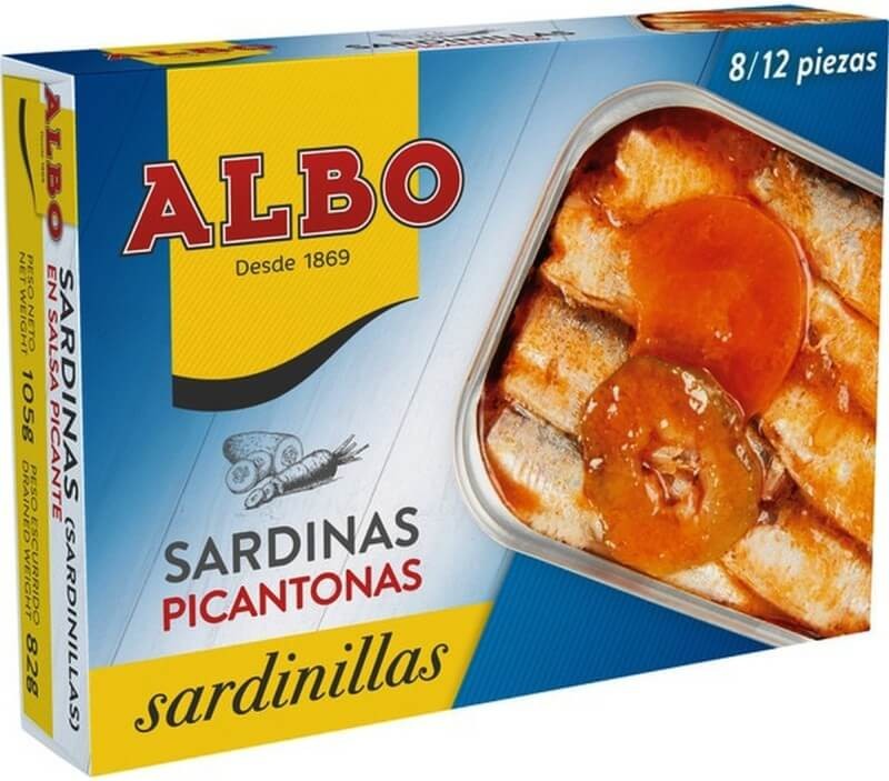 Albo Sardinas Picantonas en Salsa 105g - Las Sardinillas con el Toque Picante que Eleva tus Comidas