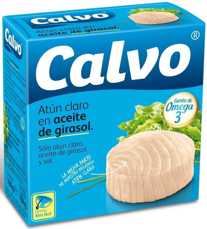 Calvo Atún Claro en Aceite de Girasol 160 gr