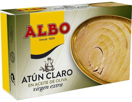 Albo Atún Claro En Aceite De Oliva Virgen Extra 112G – Sabor y Calidad Premium