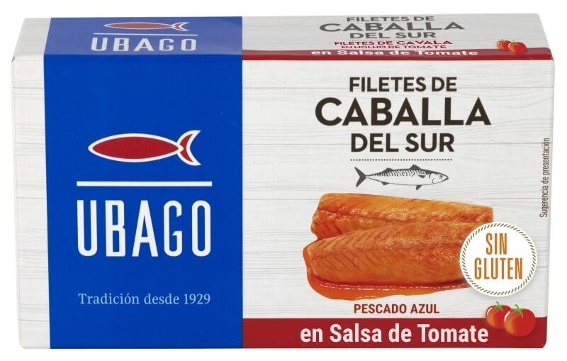 Ubago Filetes de Caballa del Sur en Salsa de Tomate RR-90