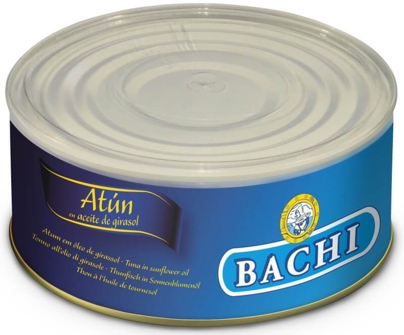 Bachi Atún En Aceite Vegetal Peso Neto 750 gr Peso Escurrido 650 gr