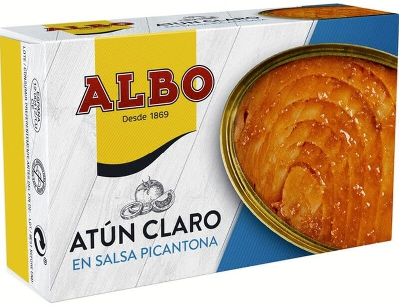 Albo Atún Claro en Salsa Picantona OL-112 AF – Sabor Intenso con un Toque Picante