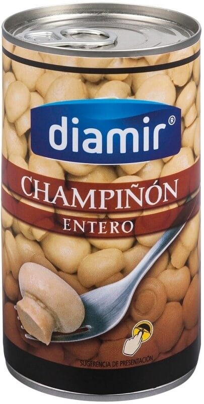 Diamir Champiñon Entero Lata Peso Neto 360 gr Peso Escurrido 185 gr