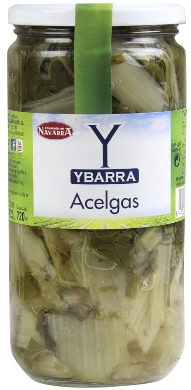 Ybarra Acelgas Frasco Peso Neto 660 gr Peso Escurrido 400 gr