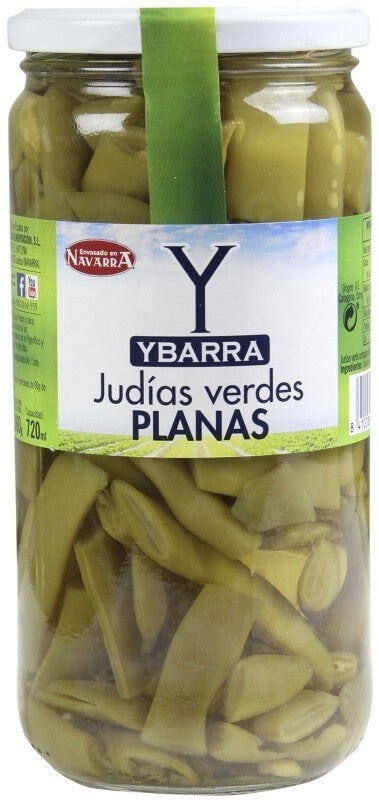 Ybarra Judias Verdes Ancha Peso Neto 660 gr Peso Escurrido 400 gr