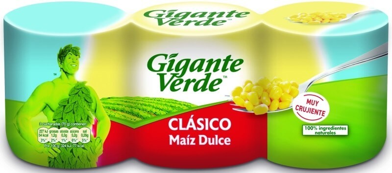 Gigante Verde Maíz Clásico PK3 160G