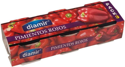 Diamir Pimientos Rojos Asados RO-80 Pack de 3 – Sabor Auténtico y Versatilidad en Cada Bocado