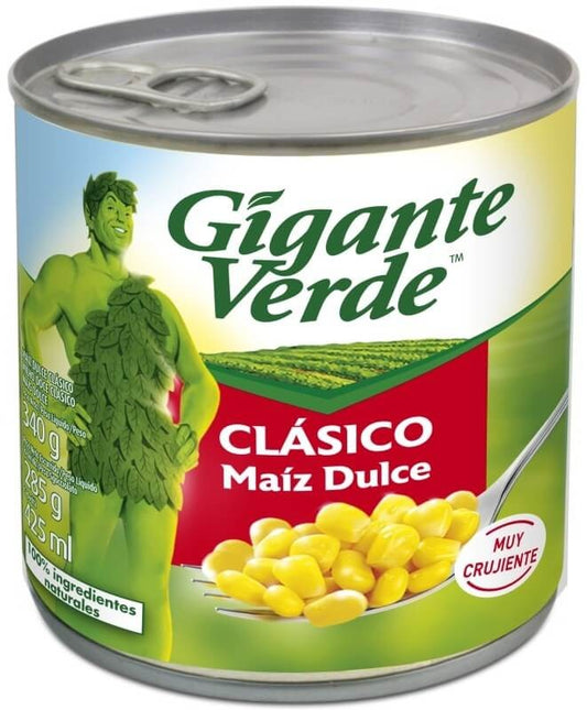 Gigante Verde Maíz Dulce Clásico 330g – Sabor Natural y Textura Crujiente en Cada Bocado