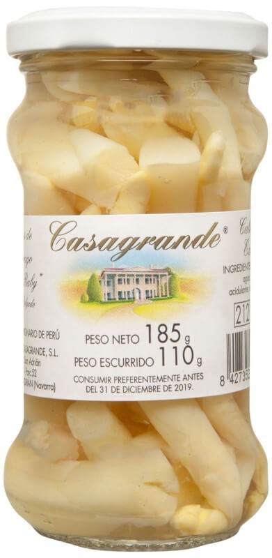Casagrande Espárrago Blanco Yemas Baby 212 g - Delicadeza y Sabor Gourmet