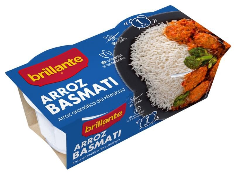 Brillante Arroz Basmati 125G PK2 - Arroz Aromático Listo en Minutos